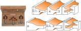 Комплект 3 фрез концевых (Меб, фасады) TCT S=12 B